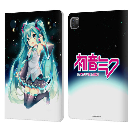 Hatsune Miku Graphics Night Sky Leather Book Wallet Case Cover For Apple iPad Pro 11 2020 / 2021 / 2022