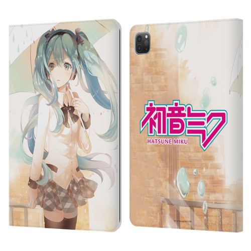 Hatsune Miku Graphics Rain Leather Book Wallet Case Cover For Apple iPad Pro 11 2020 / 2021 / 2022