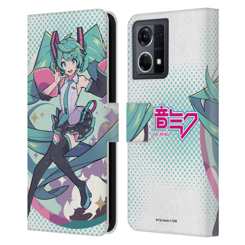 Hatsune Miku Graphics Pastels Leather Book Wallet Case Cover For OPPO Reno8 4G