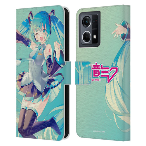 Hatsune Miku Graphics Sing Leather Book Wallet Case Cover For OPPO Reno8 4G