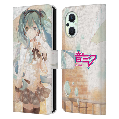 Hatsune Miku Graphics Rain Leather Book Wallet Case Cover For OPPO Reno8 Lite