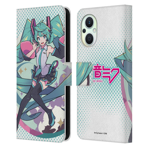 Hatsune Miku Graphics Pastels Leather Book Wallet Case Cover For OPPO Reno8 Lite