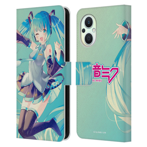 Hatsune Miku Graphics Sing Leather Book Wallet Case Cover For OPPO Reno8 Lite