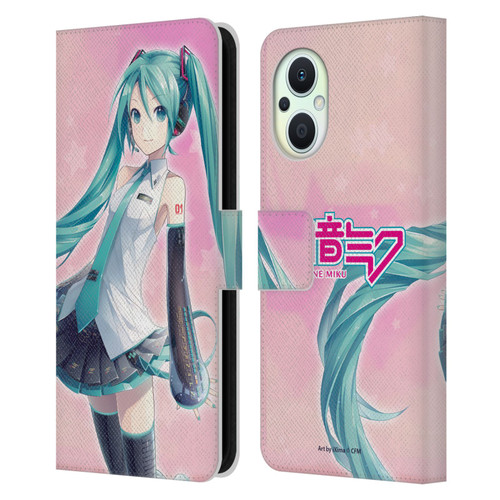 Hatsune Miku Graphics Star Leather Book Wallet Case Cover For OPPO Reno8 Lite