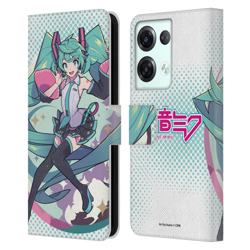 Hatsune Miku Graphics Pastels Leather Book Wallet Case Cover For OPPO Reno8 Pro