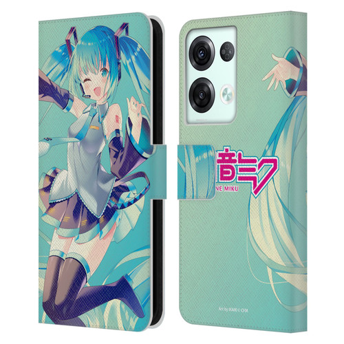 Hatsune Miku Graphics Sing Leather Book Wallet Case Cover For OPPO Reno8 Pro