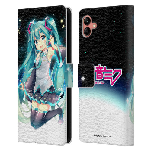 Hatsune Miku Graphics Night Sky Leather Book Wallet Case Cover For Samsung Galaxy A04 (2022)