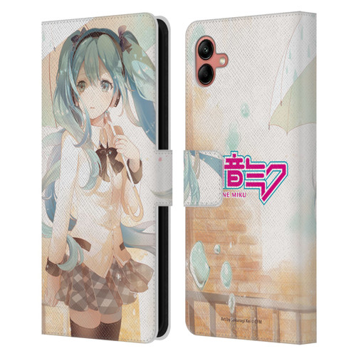 Hatsune Miku Graphics Rain Leather Book Wallet Case Cover For Samsung Galaxy A04 (2022)