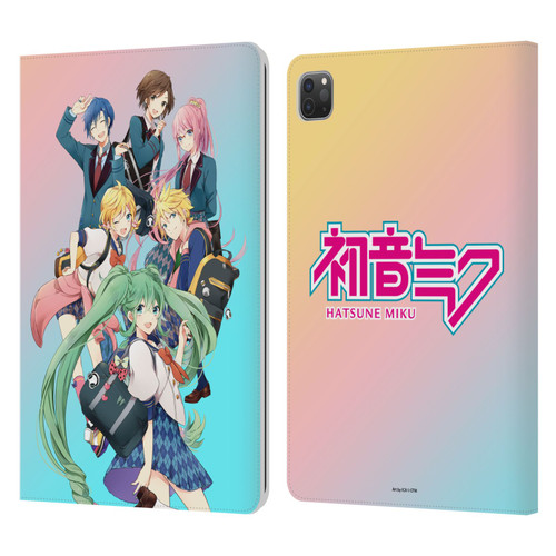 Hatsune Miku Virtual Singers High School Leather Book Wallet Case Cover For Apple iPad Pro 11 2020 / 2021 / 2022