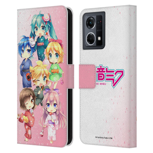 Hatsune Miku Virtual Singers Characters Leather Book Wallet Case Cover For OPPO Reno8 4G