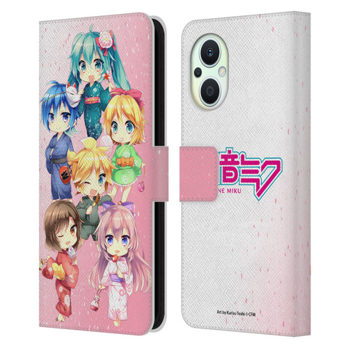 Hatsune Miku Virtual Singers Characters Leather Book Wallet Case Cover For OPPO Reno8 Lite