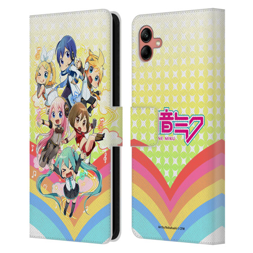 Hatsune Miku Virtual Singers Rainbow Leather Book Wallet Case Cover For Samsung Galaxy A04 (2022)