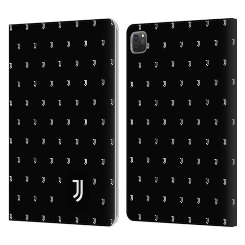 Juventus Football Club Lifestyle 2 Logomark Pattern Leather Book Wallet Case Cover For Apple iPad Pro 11 2020 / 2021 / 2022