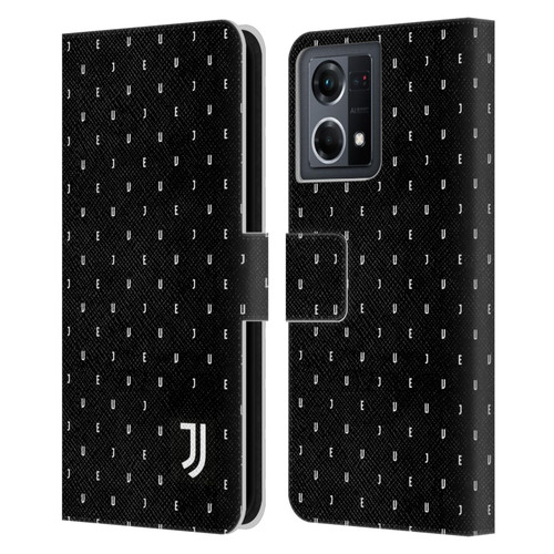 Juventus Football Club Lifestyle 2 Black Logo Type Pattern Leather Book Wallet Case Cover For OPPO Reno8 4G
