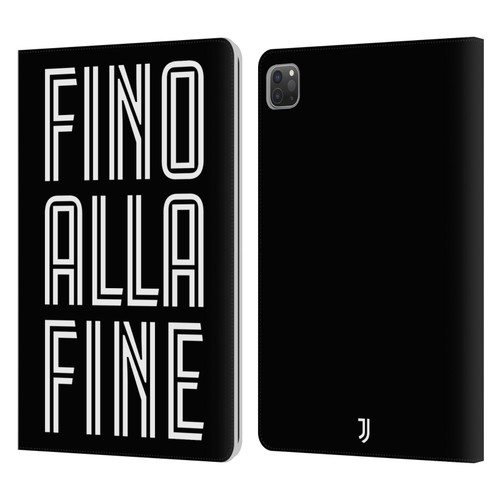 Juventus Football Club Type Fino Alla Fine Black Leather Book Wallet Case Cover For Apple iPad Pro 11 2020 / 2021 / 2022