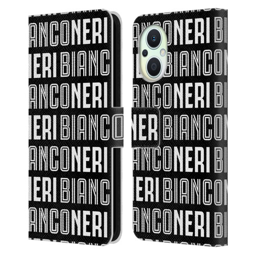 Juventus Football Club Type Bianconeri Leather Book Wallet Case Cover For OPPO Reno8 Lite