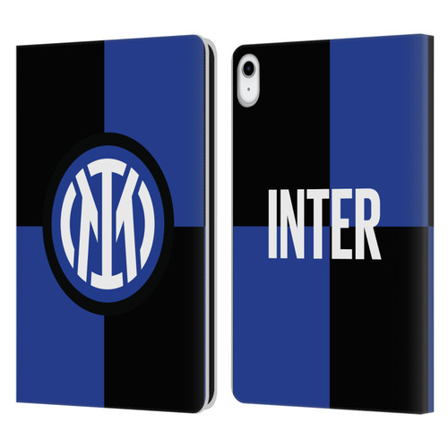 Fc Internazionale Milano Badge Flag Leather Book Wallet Case Cover For Apple iPad 10.9 (2022)