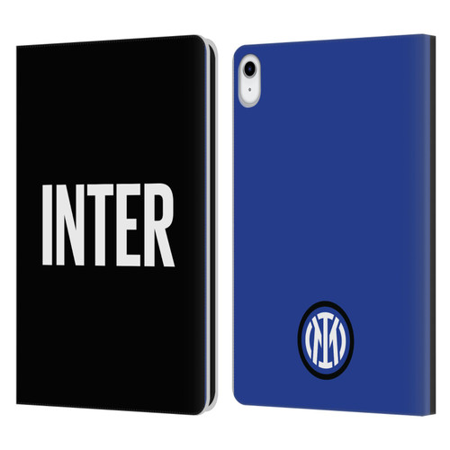 Fc Internazionale Milano Badge Inter Milano Logo Leather Book Wallet Case Cover For Apple iPad 10.9 (2022)