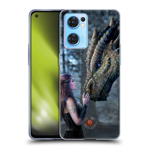 Anne Stokes Dragon Friendship Once Upon A Time Soft Gel Case for OPPO Reno7 5G / Find X5 Lite
