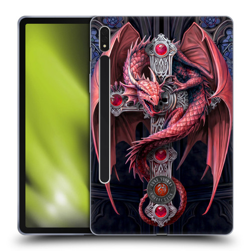 Anne Stokes Dragons Gothic Guardians Soft Gel Case for Samsung Galaxy Tab S8