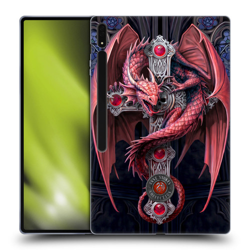Anne Stokes Dragons Gothic Guardians Soft Gel Case for Samsung Galaxy Tab S8 Ultra