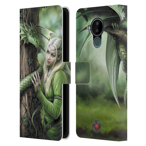 Anne Stokes Dragon Friendship Kindred Spirits Leather Book Wallet Case Cover For Nokia C30