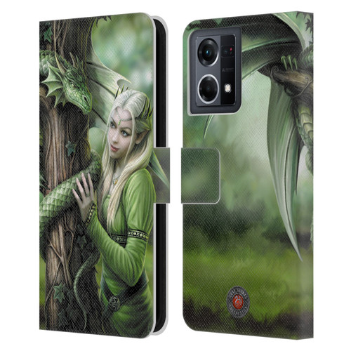 Anne Stokes Dragon Friendship Kindred Spirits Leather Book Wallet Case Cover For OPPO Reno8 4G