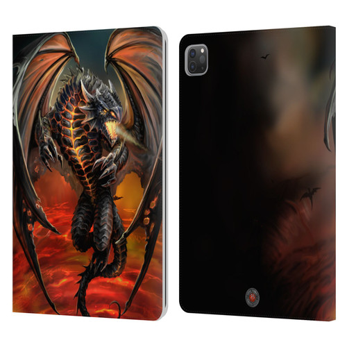 Anne Stokes Dragons Lava Leather Book Wallet Case Cover For Apple iPad Pro 11 2020 / 2021 / 2022
