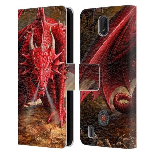 Anne Stokes Dragons Lair Leather Book Wallet Case Cover For Nokia C01 Plus/C1 2nd Edition