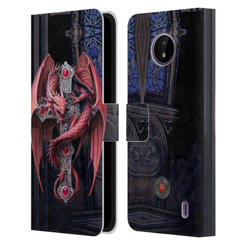 Anne Stokes Dragons Gothic Guardians Leather Book Wallet Case Cover For Nokia C10 / C20
