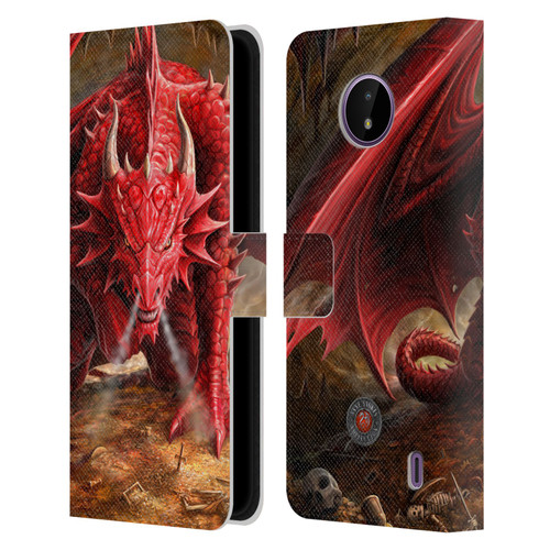 Anne Stokes Dragons Lair Leather Book Wallet Case Cover For Nokia C10 / C20