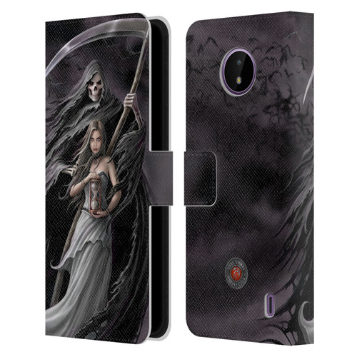 Anne Stokes Gothic Summon the Reaper Leather Book Wallet Case Cover For Nokia C10 / C20