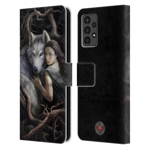 Anne Stokes Wolves 2 Soul Bond Leather Book Wallet Case Cover For Samsung Galaxy A13 (2022)