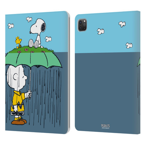 Peanuts Halfs And Laughs Charlie, Snoppy & Woodstock Leather Book Wallet Case Cover For Apple iPad Pro 11 2020 / 2021 / 2022