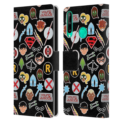 Young Justice Graphics Icons Leather Book Wallet Case Cover For Huawei P40 lite E