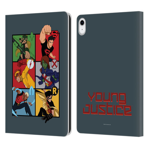 Young Justice Graphics Character Art Leather Book Wallet Case Cover For Apple iPad 10.9 (2022)