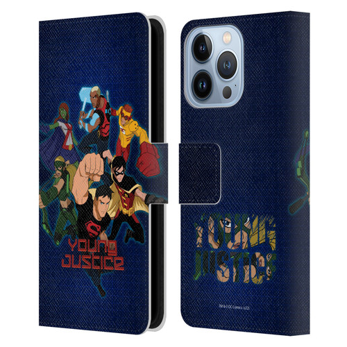 Young Justice Graphics Group Leather Book Wallet Case Cover For Apple iPhone 13 Pro