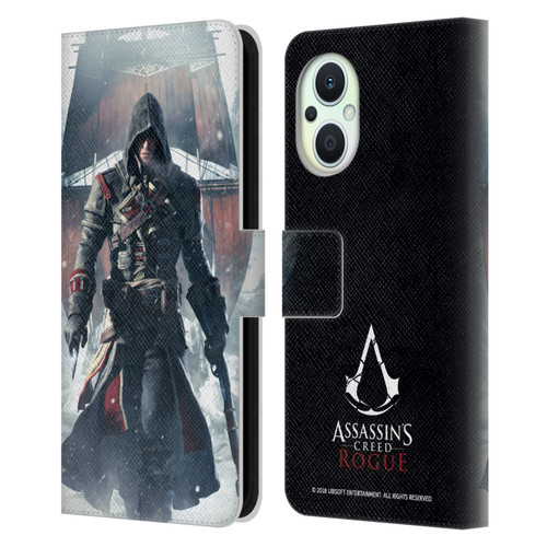 Assassin's Creed Rogue Key Art Shay Cormac Ship Leather Book Wallet Case Cover For OPPO Reno8 Lite