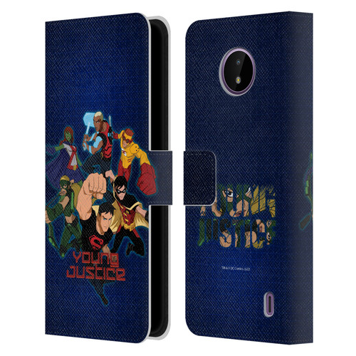 Young Justice Graphics Group Leather Book Wallet Case Cover For Nokia C10 / C20