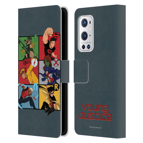 Young Justice Graphics Character Art Leather Book Wallet Case Cover For OnePlus 9 Pro
