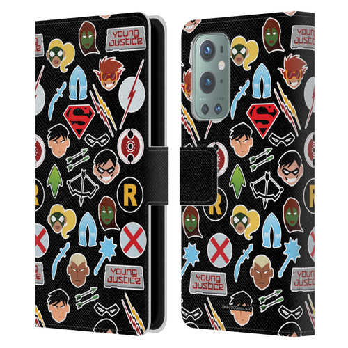 Young Justice Graphics Icons Leather Book Wallet Case Cover For OnePlus 9