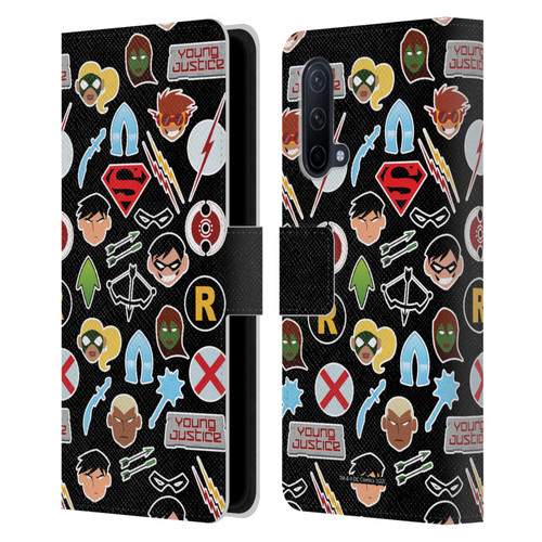 Young Justice Graphics Icons Leather Book Wallet Case Cover For OnePlus Nord CE 5G