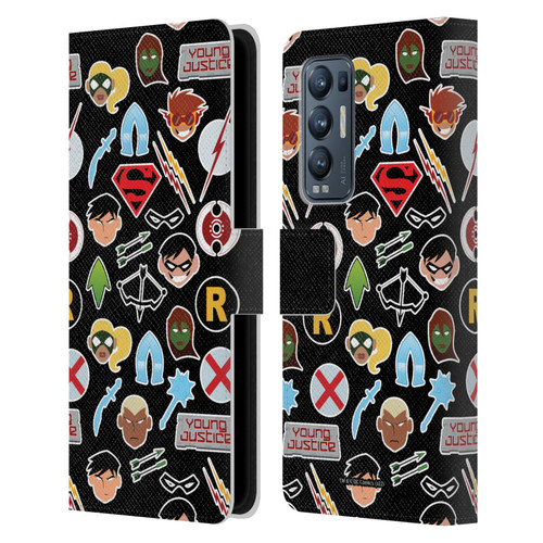 Young Justice Graphics Icons Leather Book Wallet Case Cover For OPPO Find X3 Neo / Reno5 Pro+ 5G