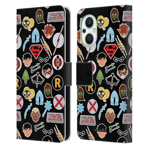 Young Justice Graphics Icons Leather Book Wallet Case Cover For OPPO Reno8 Lite