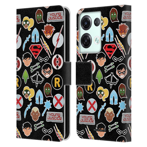 Young Justice Graphics Icons Leather Book Wallet Case Cover For OPPO Reno8 Pro