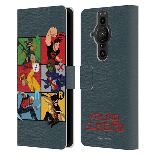 Young Justice Graphics Character Art Leather Book Wallet Case Cover For Sony Xperia Pro-I