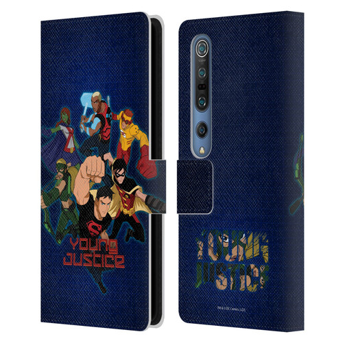 Young Justice Graphics Group Leather Book Wallet Case Cover For Xiaomi Mi 10 5G / Mi 10 Pro 5G