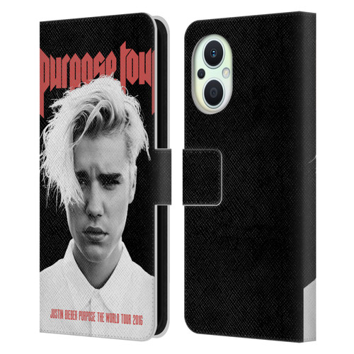 Justin Bieber Tour Merchandise Purpose Poster Leather Book Wallet Case Cover For OPPO Reno8 Lite