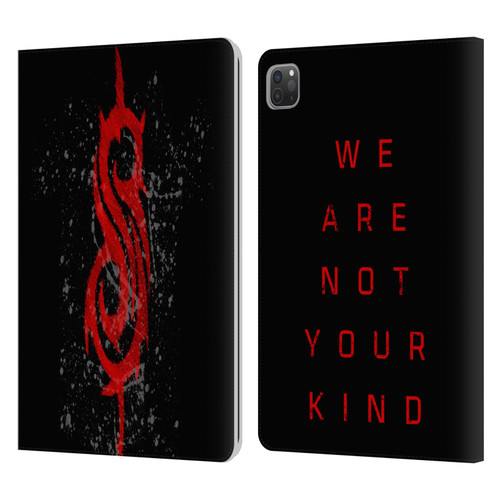 Slipknot We Are Not Your Kind Red Distressed Look Leather Book Wallet Case Cover For Apple iPad Pro 11 2020 / 2021 / 2022