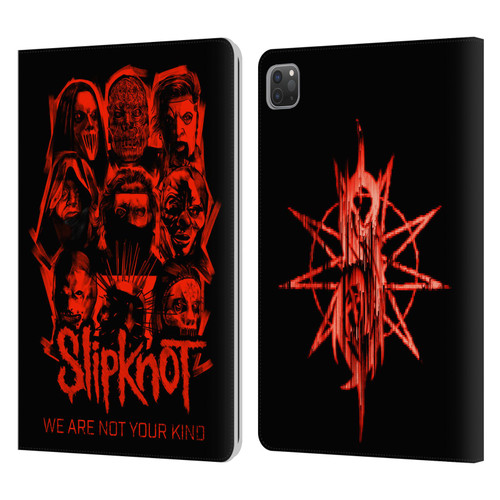 Slipknot We Are Not Your Kind Red Patch Leather Book Wallet Case Cover For Apple iPad Pro 11 2020 / 2021 / 2022